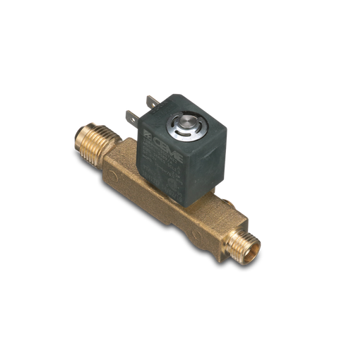Brass Dometic 2932615020 RV Fridge Gas Valve Solenoid - Overhead Perspective View | United RV Parts