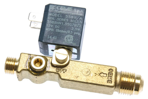 Dometic 2932615020 Gas Valve Solenoid Showing OFF Label - Top Down View | United RV Parts