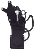 Black Valterra Electric RV Waste Valve - Back View with Mounting Hardware | United RV Parts