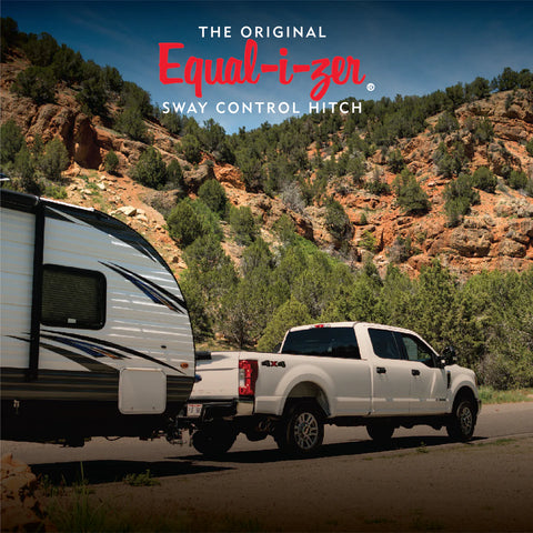 Equal-i-zer Sway Control Hitch Towing RV - Lifestyle Scene | United RV Parts
