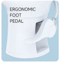 Seaflo RV Toilet Ergonomic Foot Pedal - Side Operation View | United RV Parts