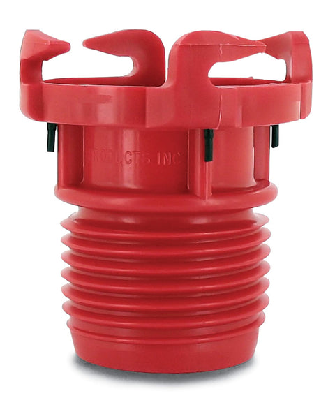 Red Plastic Valterra EZ Coupler RV Sewer Hose Adapter F02-3101 - Front View | United RV Parts