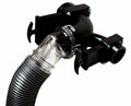 Valterra EZ Coupler RV Sewer Hose Adapter F02-3111 Installed on Black Water Hose - Side Angle | United RV Parts