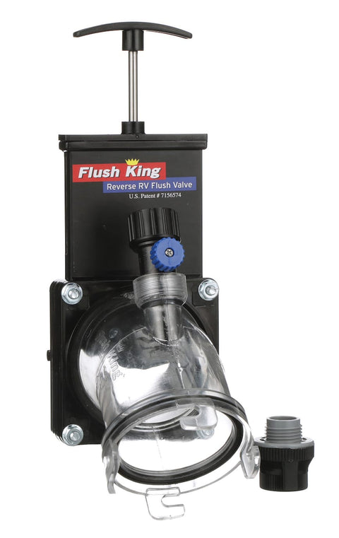 Valterra Flush King Reverse Flush Valve F02-4350 - Front View Complete Assembly | United RV Parts