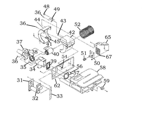 Suburban Furnace Parts Diagram - Exploded View Schematic | United RV Parts