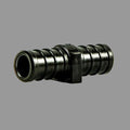 Black Plastic 1/2" Barb Coupling - Angled Side View | United RV Parts