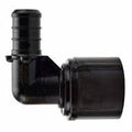 Black Flair-It EcoPoly 29816 1/2" 90-Degree Elbow RV Plumbing Fitting - Front View | United RV Parts
