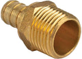 Brass Flair-It 51122 PEX 1/2" Barb x 1/2" MPT Adapter - Thread & Barb Detail | United RV Parts