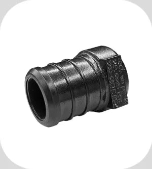 Black Plastic Flair-It PEXLOCK 1/2" PEX Plug 30863 - End Markings Detail View | United RV Parts