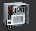 White Fogatti FS09B1S 62,000 BTU Tankless Water Heater - Interior View with Wired Controller | United RV Parts