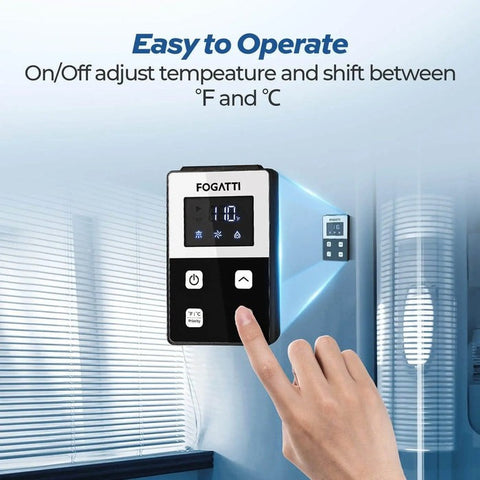 Fogatti Tankless Water Heater Wired Controller - Digital Display Close-Up | United RV Parts