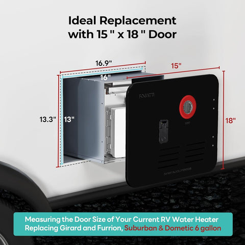 Fogatti | 62,000 BTU Tankless Water Heater w/Controller | FS09B1S | OEM | Wired Controller