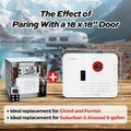 White Fogatti Water Heater - RV Garage Door Installation Comparison | United RV Parts