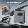 Fogatti InstaShower Ultra RV Tankless Water Heater All-Weather HydroShield-Tech - Windproof Waterproof Feature Detail | United RV Parts