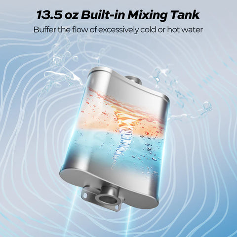 Fogatti Tankless Water Heater 13.5oz Mixing Tank - Detailed Internal Component View | United RV Parts