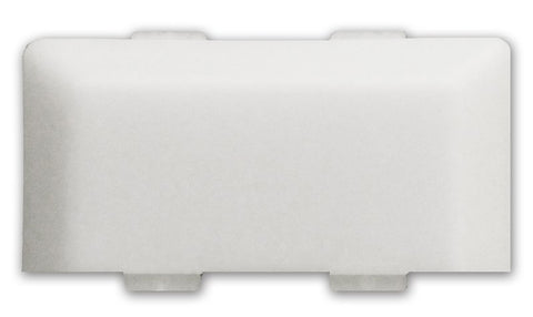 White Plastic RV Porch Light Lens SR33101 - Top View | United RV Parts