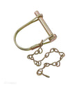 Zinc-Plated Steel Coupler Lock Pin with Chain - Product View | United RV Parts