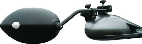 Black Milenco Aero3 Towing Mirrors - Installed on Vehicle Mirror | United RV Parts