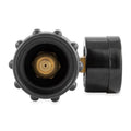 Camco Propane Gauge 59023 Color-Coded Cold Cool Hot Day Dial Detail - Front Close-Up | United RV Parts