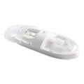 White Camco LED Double Dome Light 41321 - 3/4 View | United RV Parts