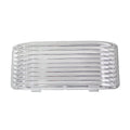Clear Plastic RV Porch Light Lens 18106 - Front View | United RV Parts
