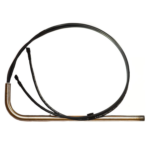 Brass Norcold Refrigerator Heater Element 638365MC with Black Lead Wires - Front View | United RV Parts