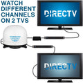 Winegard Carryout G3 Satellite System Setup with Two TVs - Configuration Diagram | United RV Parts