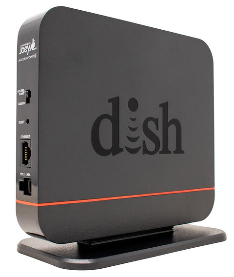 Black DISH Wireless Joey Access Point 2 - Side Angle with Ports | United RV Parts