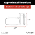 Furrion Vision S+ Side Camera Dimensions Technical Drawing - 5.75 x 3.25 Inches | United RV Parts