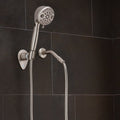 Brushed Nickel PowerFlow RV Shower Head - Wall Mount Installation | United RV Parts
