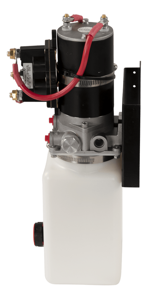 White Reservoir Tank Hydraulic Power Unit Side Angle | United RV Parts