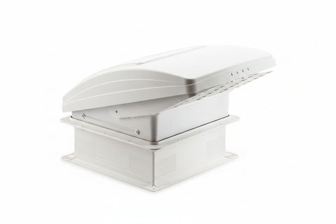 Hengs | Zephyr Ultra Roof Vent With Remote and Rain Sensor | SV1115-G4 | White Lid | Electric Lift | 5 Speed Fan