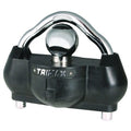 Black Steel Universal Coupler Lock - Front View | United RV Parts