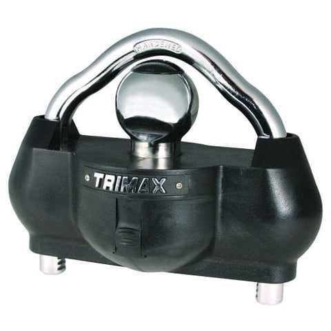Black Steel Universal Coupler Lock - Front View | United RV Parts
