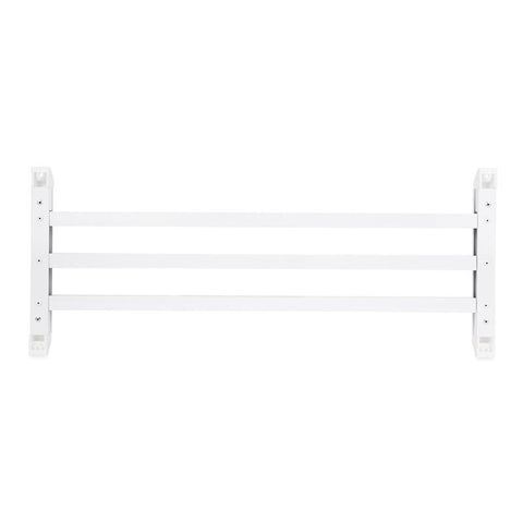 White Plastic Screen Door Push Bar - Back Side Mounting View | United RV Parts