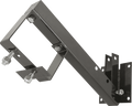 Black Heavy-Duty Steel RV Tire Carrier with Hitch Pin Detail - Side Profile | United RV Parts