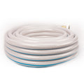 White Braided Teknor Apex AquaFlex RV Water Hose 50ft Coiled - Side Angle | United RV Parts