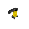 Yellow SumoSprings SSR-187-54-1 Single Spring with Black Mounting Hardware - Perspective View | United RV Parts
