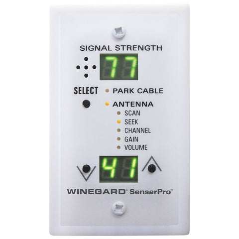 White Winegard SensarPro RV Signal Strength Meter RFL-342 Front View | United RV Parts