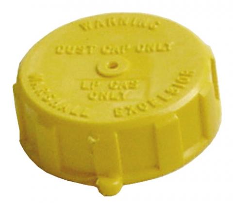 Yellow Plastic ACME Propane Tank Valve Cap ME109 - Top View | United RV Parts