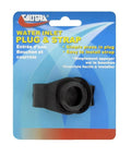 Valterra 3/4 Inch Black RV Water Inlet Plug with Strap A0170SBKVP - Retail Packaging | United RV Parts