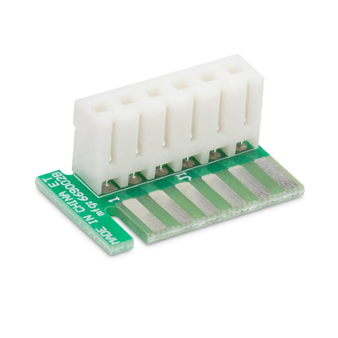 Dometic 35325 Board Adapter Green PCB with White 6-Pin Connector - Angled View | United RV Parts