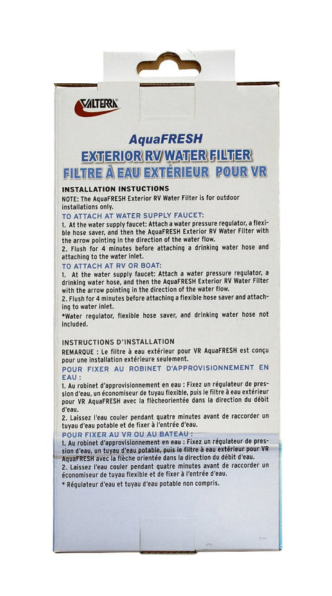 Valterra AquaFresh Water Filter Kit - Installation Instructions | United RV Parts