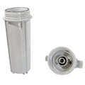 Valterra AquaFRESH Filter Housing Disassembled - White Canister Body & Cap Bottom View | United RV Parts