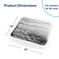 14x14 Inch Camco Vent Insulator Dimensions Diagram | United RV Parts