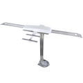 White Winegard Sensar IV RV TV Antenna with Wingman - Side View | United RV Parts