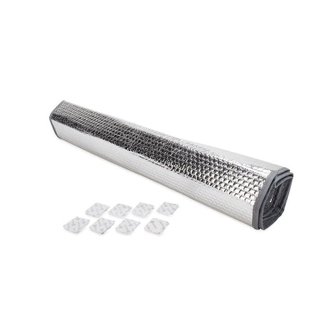 Silver Reflective Window Cover Rolled with Suction Cups - Product View | United RV Parts