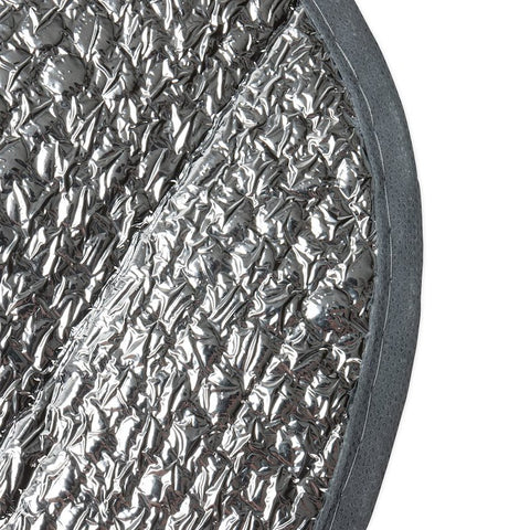 Silver Reflective Material Close-Up - Texture Detail | United RV Parts