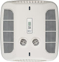 White Coleman Mach 9430-720 Bluetooth Ceiling Assembly - Bottom View with Digital Controls | United RV Parts