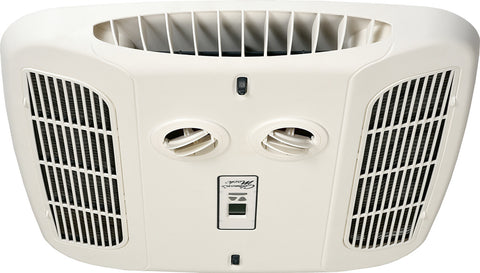 White Coleman Mach RV Air Conditioner Ceiling Assembly - Side Profile with Omni-Directional Louvers | United RV Parts